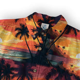 Sunset Summer Hawaiian Shirt, Beach Tropical Hawaiian Shirt - The Palmix